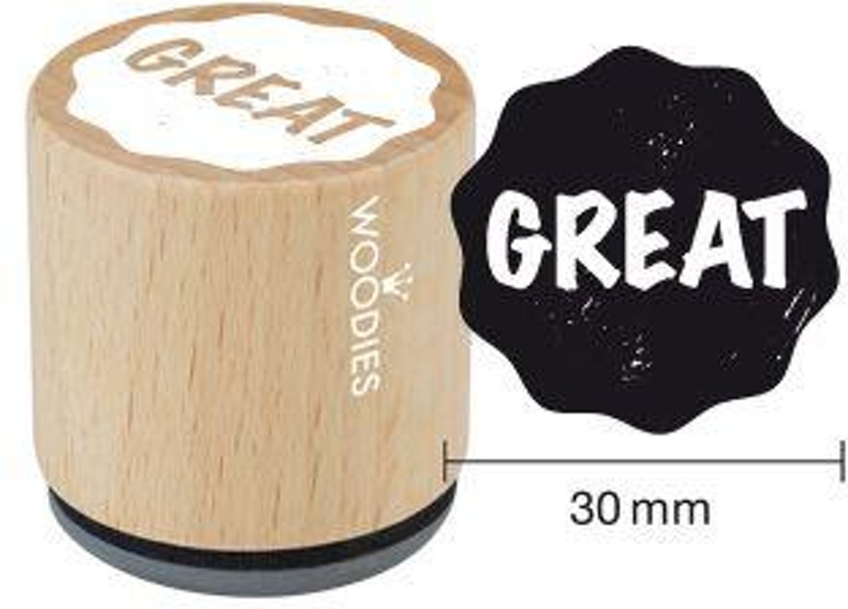 Hobbystempel | Houten stempel Woodies | Great